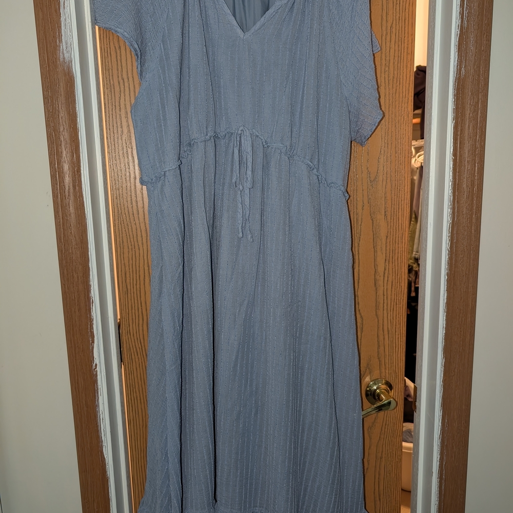 BloomChic Soft Blue Maxi Dress